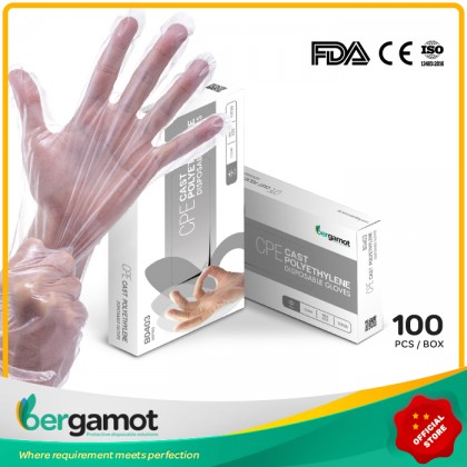 B0403 Cast Polyethylene (CPE) Plastic Gloves 100's