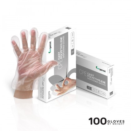 B0403 Cast Polyethylene (CPE) Plastic Gloves 100's